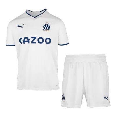 Marseille Home Jersey Kit 2022/23 Kids(Jersey+Shorts) - gogoalshop