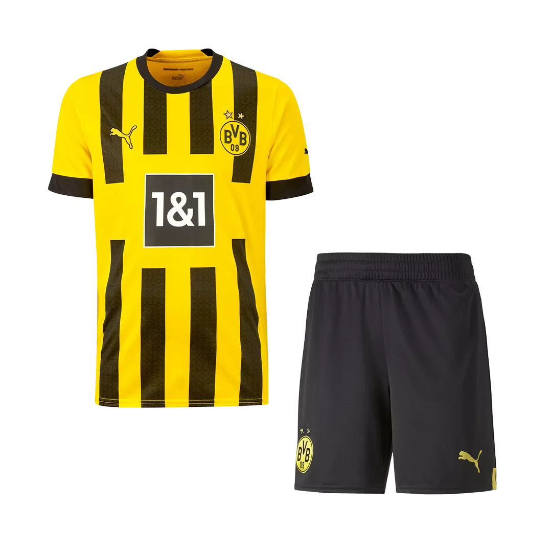 Borussia Dortmund Home Jersey Kit 2022/23 Kids(Jersey+Shorts)