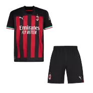 AC Milan Home Jersey Kit 2022/23 Kids(Jersey+Shorts) - goaljerseys