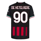 AC Milan DE KETELAERE #90 Home Jersey 2022/23 - goaljerseys
