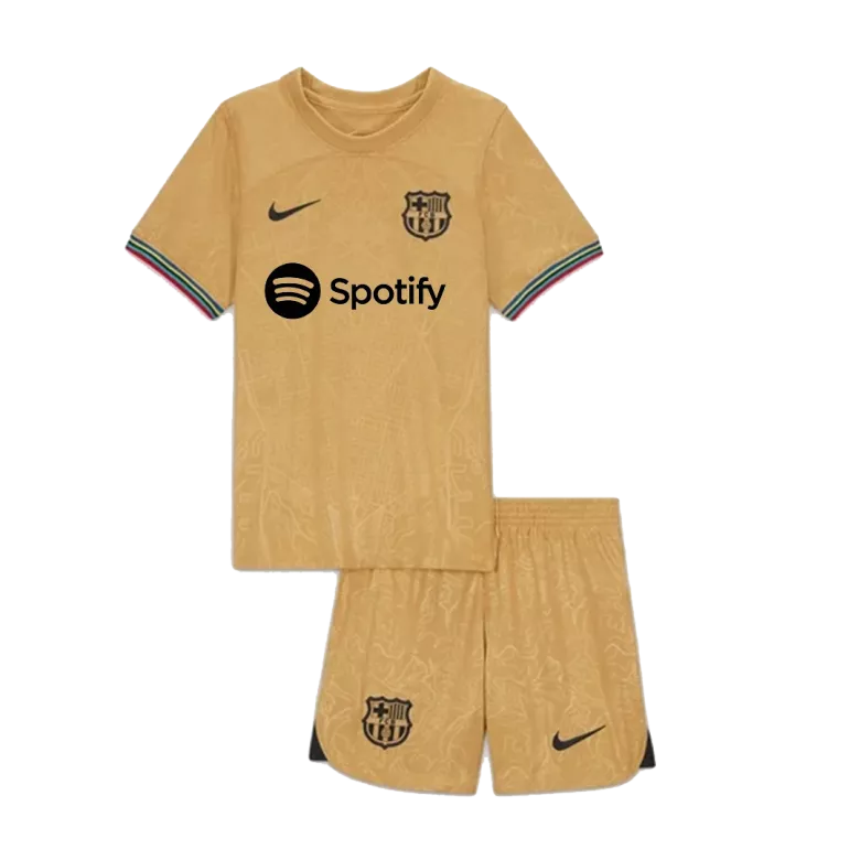 Barcelona Away Jersey Kit 2022/23 Kids(Jersey+Shorts) - gojersey