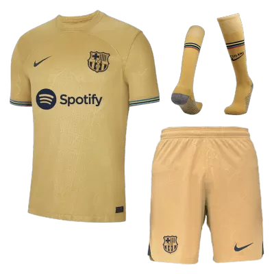 Barcelona Away Jersey Kit 2022/23 (Jersey+Shorts+Socks) - gojersey