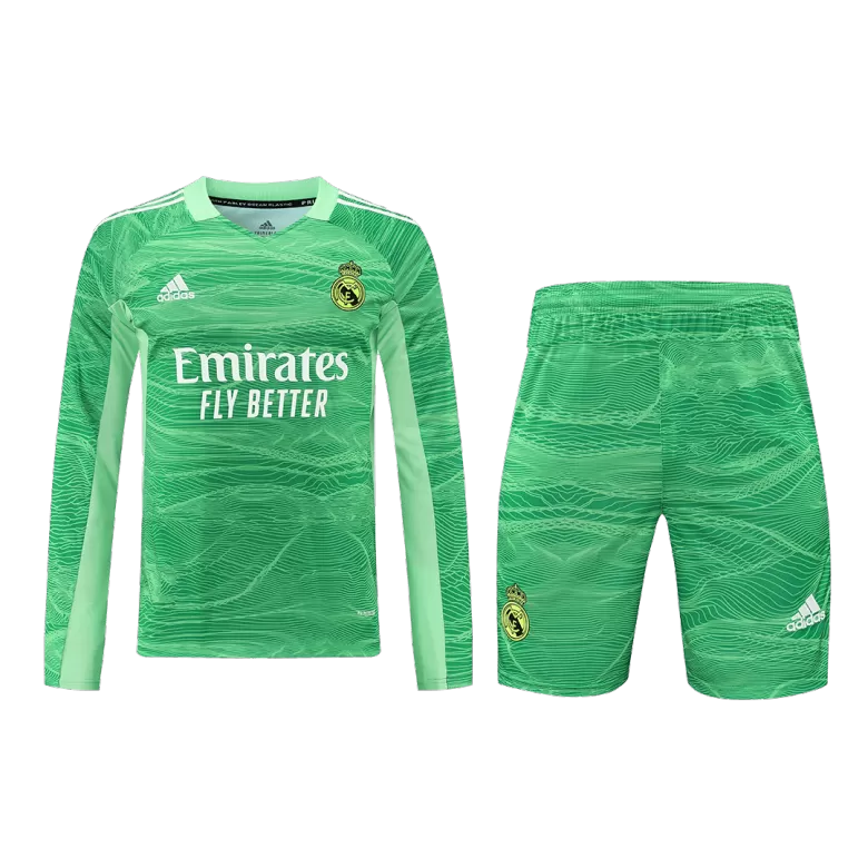 Real Madrid Goalkeeper Jersey Kit 2021/22 (Jersey+Shorts) - Long Sleeve - gojersey