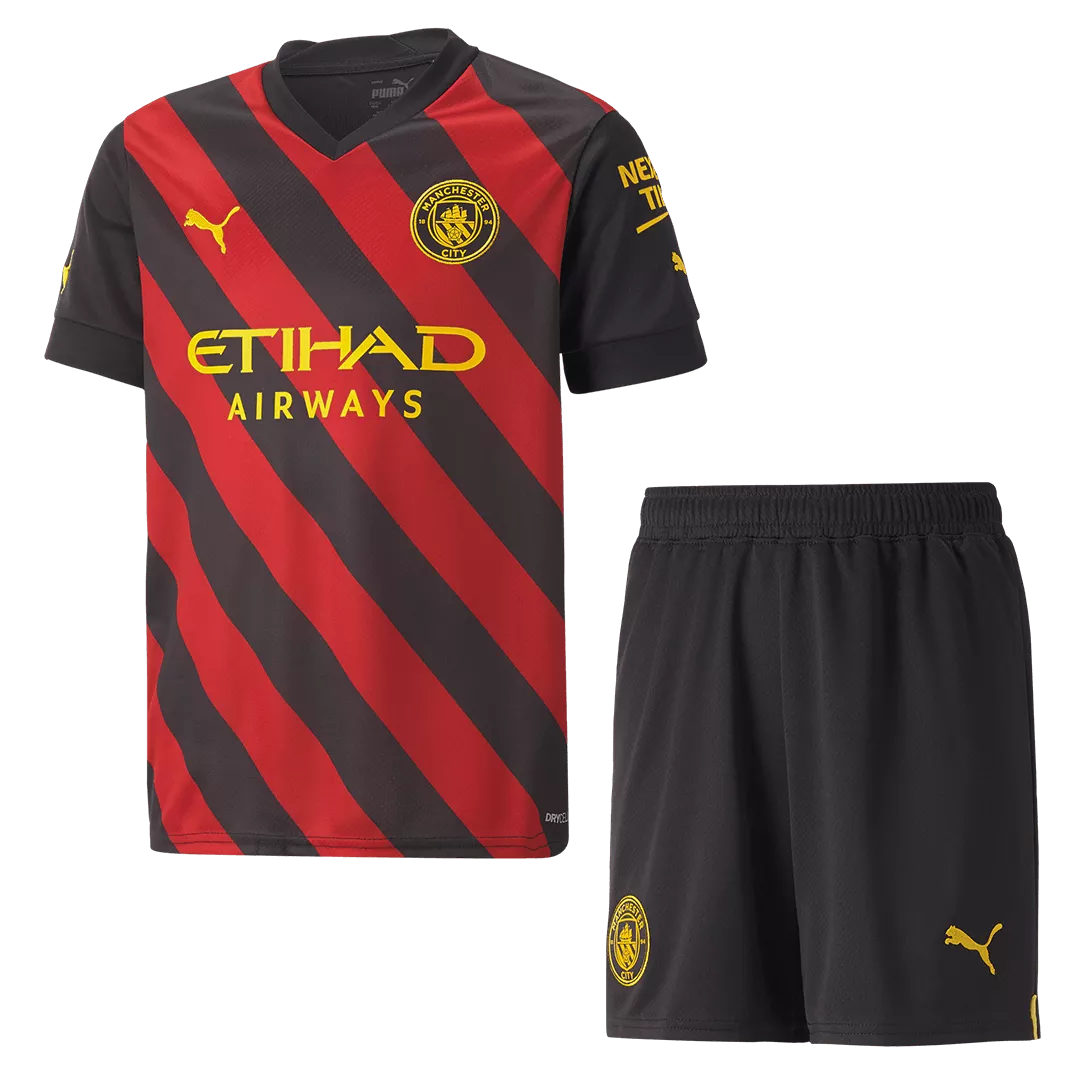Manchester City Away Jersey Kit 2022/23 Kids(Jersey+Shorts)