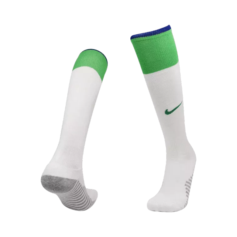 Brazil Home Soccer Socks 2022 - Kid - gojersey