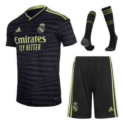 Real Madrid Third Away Jersey Kit 2022/23 (Jersey+Shorts+Socks) - gojersey