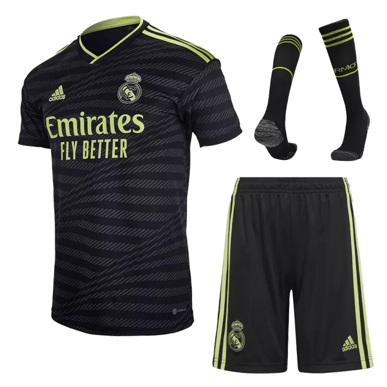 Real Madrid Third Away Jersey Kit 2022/23 (Jersey+Shorts+Socks) - gojersey