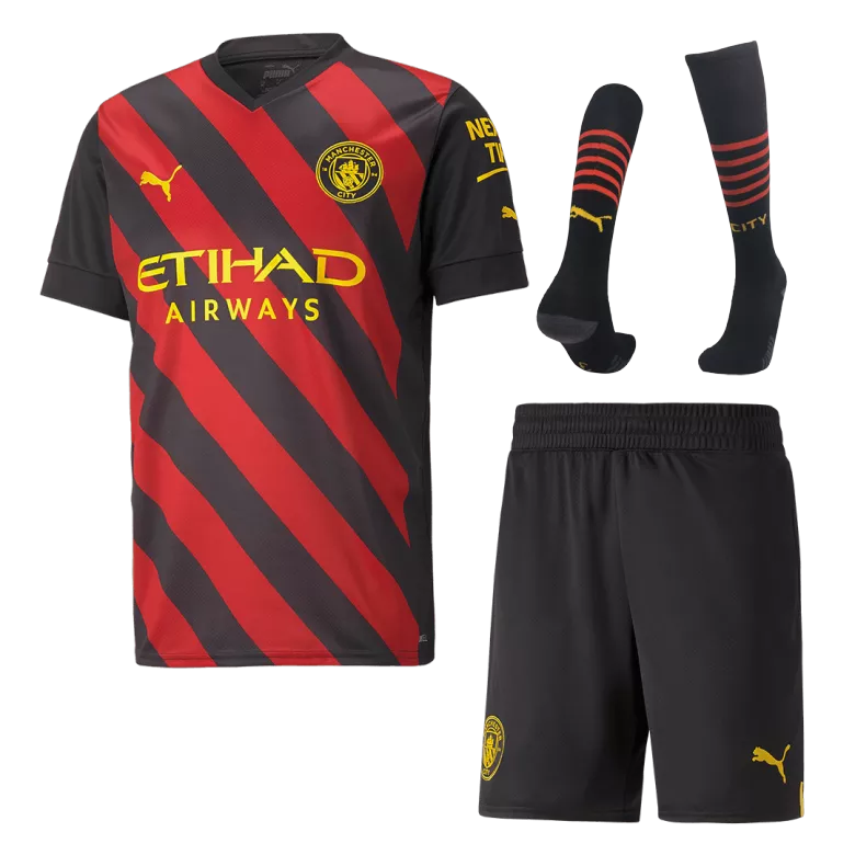 Manchester City Away Jersey Kit 2022/23 (Jersey+Shorts+Socks) - gojersey