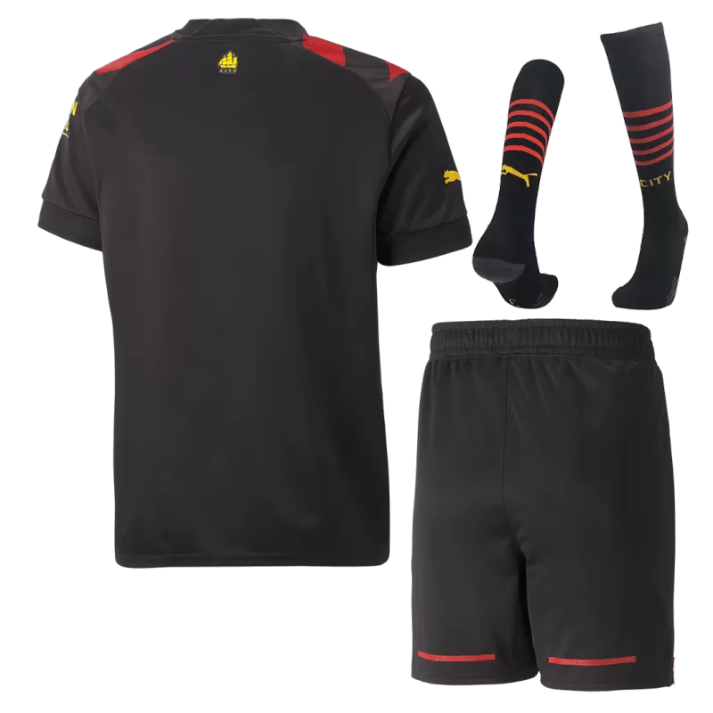 Manchester City Away Jersey Kit 2022/23 Kids(Jersey+Shorts+Socks) - gojersey