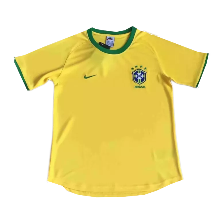 Brazil Home Jersey Retro 2000 - gojersey