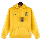 Brazil Sweater Hoodie 2022/23 - Yellow - goaljerseys