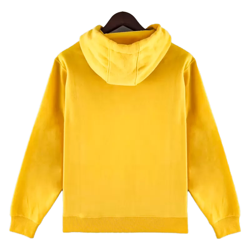 Brazil Sweater Hoodie 2022/23 - Yellow with Yellow available at gogoalshop