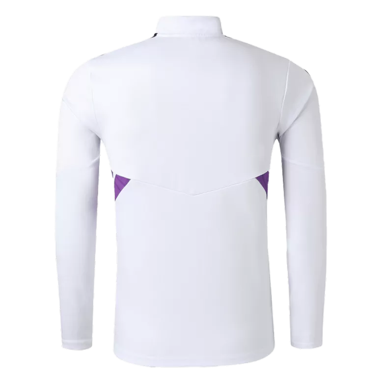 Real Madrid Sweatshirt Kit 2022/23 - Kid White (Top+Pants) - gojersey