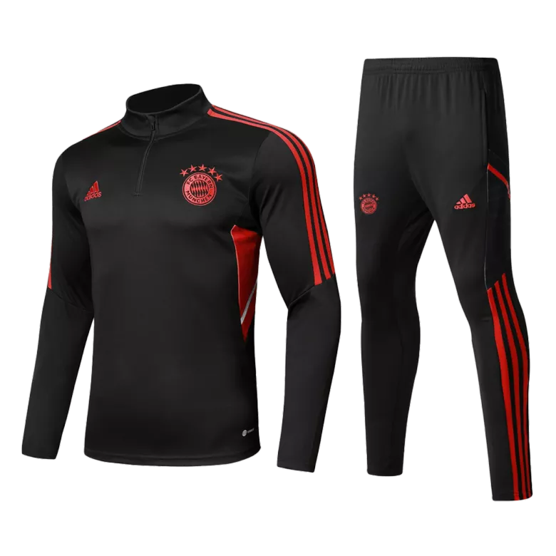 Bayern Munich Sweatshirt Kit 2022/23 - Kid Black (Top+Pants) - gojersey