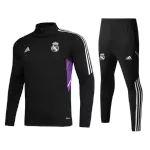Real Madrid Sweatshirt Kit 2022/23 - Black (Top+Pants) - goaljerseys