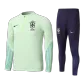 Brazil Sweatshirt Kit 2022 - Kid Green (Top+Pants) - goaljerseys