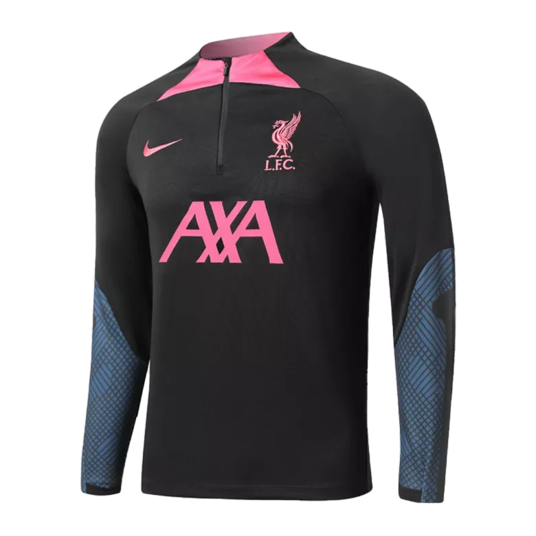 Liverpool Sweatshirt Kit 2022/23 - Kid Black (Top+Pants) - gojersey