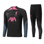 Liverpool Sweatshirt Kit 2022/23 - Black (Top+Pants) - goaljerseys
