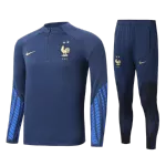 France Sweatshirt Kit 2022 - Kid Navy (Top+Pants) - goaljerseys