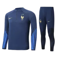 France Sweatshirt Kit 2022 - Navy (Top+Pants) - goaljerseys