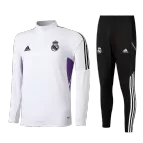 Real Madrid Sweatshirt Kit 2022/23 - Kid White (Top+Pants) - goaljerseys