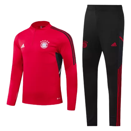 Bayern Munich Sweatshirt Kit 2022 - Kid Red (Top+Pants) - gojerseys