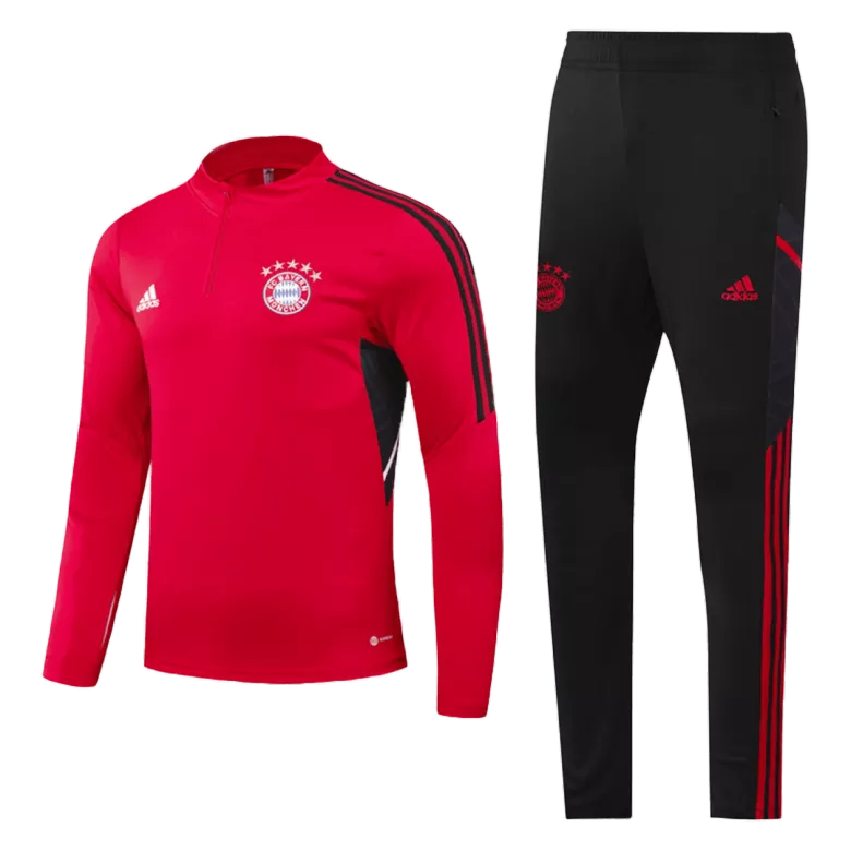 Bayern Munich Sweatshirt Kit 2022 - Kid Red (Top+Pants) - gojersey