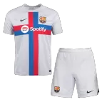 Barcelona Third Away Jersey Kit 2022/23 Kids(Jersey+Shorts) - goaljerseys