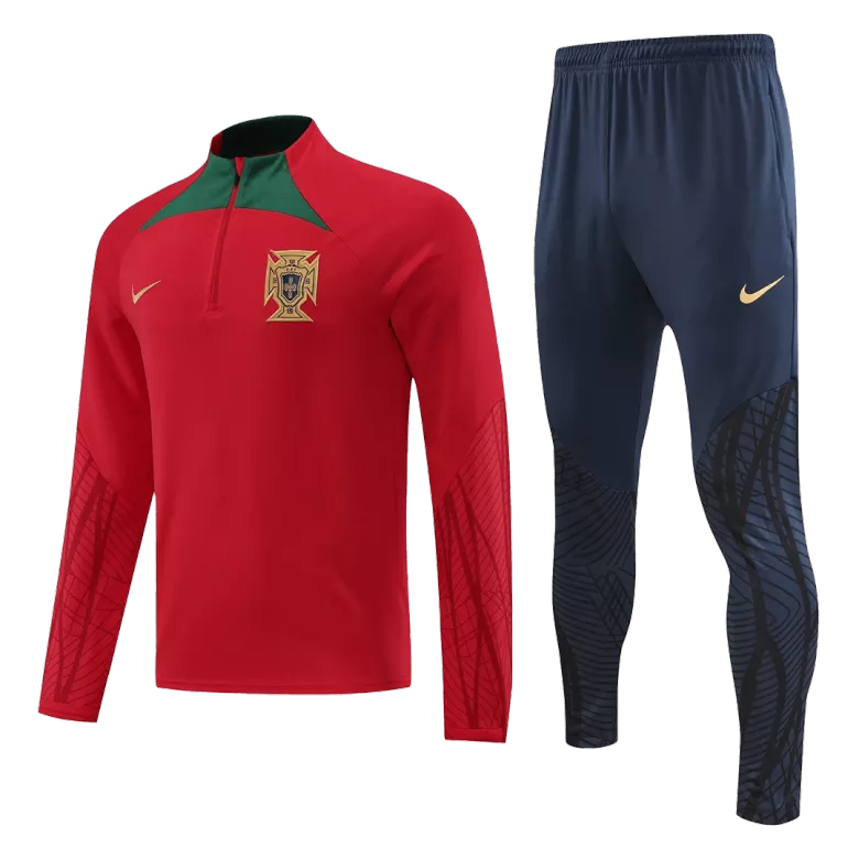 Portugal Sweatshirt Kit 2022 - Red (Top+Pants) - gojersey