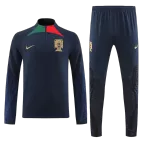 Portugal Sweatshirt Kit 2022 - Black (Top+Pants) - goaljerseys