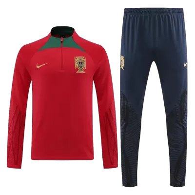 Portugal Sweatshirt Kit 2022 - Red (Top+Pants) - gojersey