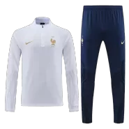 France Sweatshirt Kit 2022 - White (Top+Pants) - goaljerseys