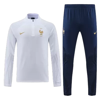 France Sweatshirt Kit 2022 - White (Top+Pants) - gojersey