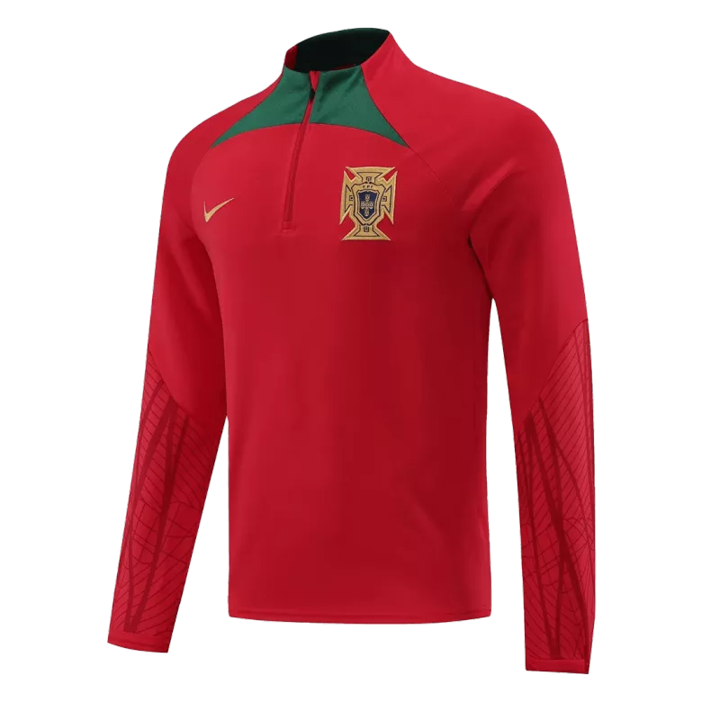 Portugal Sweatshirt Kit 2022 - Red (Top+Pants) - gojersey