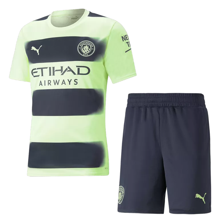 Manchester City Third Away Jersey Kit 2022/23 (Jersey+Shorts) - gojersey