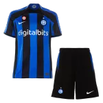 Inter Milan Home Jersey Kit 2022/23 Kids(Jersey+Shorts) - goaljerseys