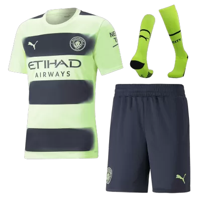 Manchester City Third Away Jersey Kit 2022/23 (Jersey+Shorts+Socks) - gojersey