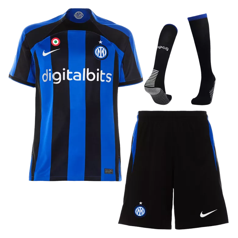 Inter Milan Home Jersey Kit 2022/23 Kids(Jersey+Shorts+Socks) - gojersey