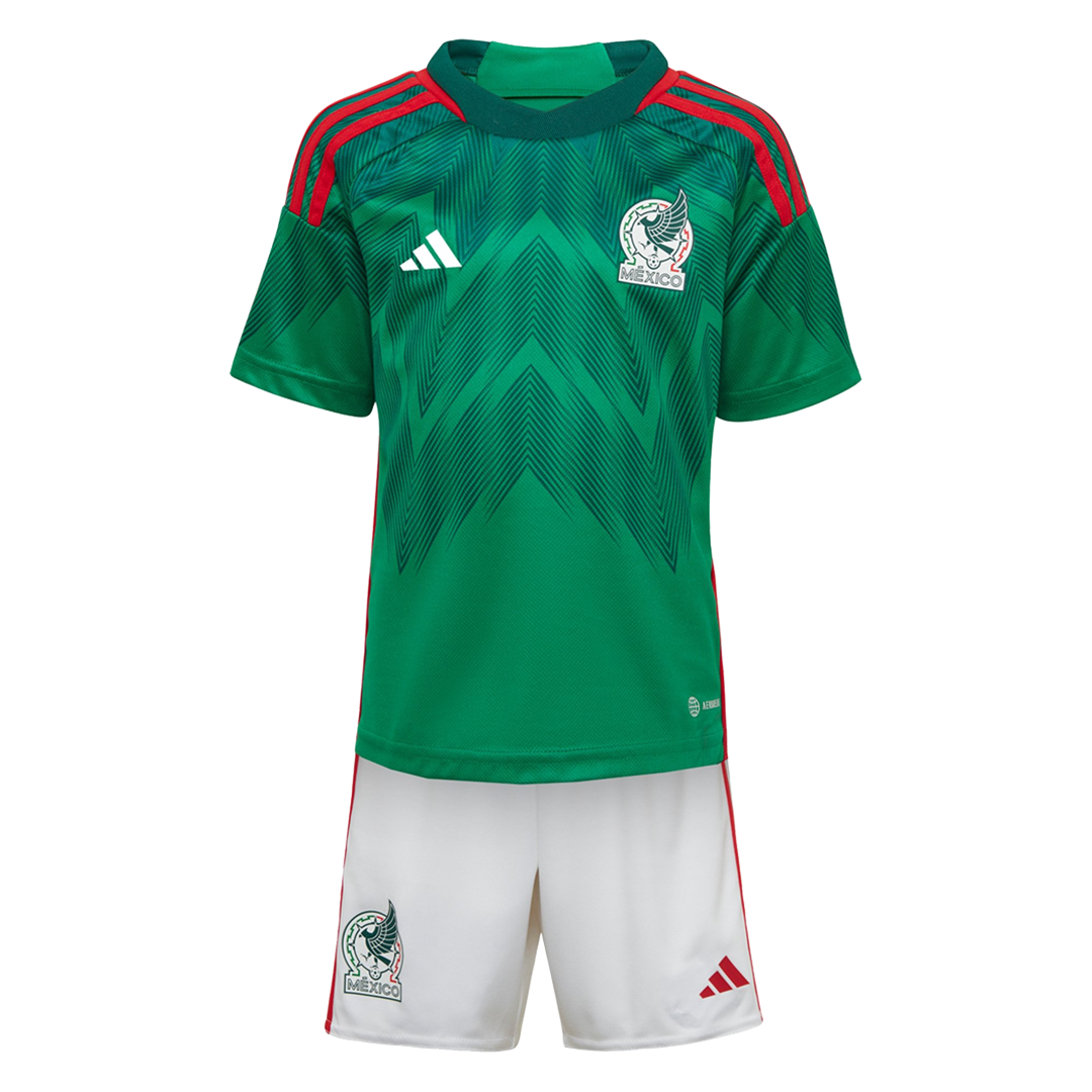 Mexico Kids Jersey Home Whole Kit(Jersey+Shorts+Socks) 2022