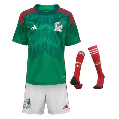 Mexico Home Jersey Kit 2022 Kids(Jersey+Shorts+Socks) - gojersey