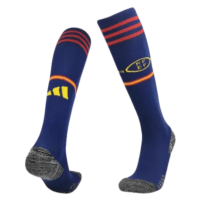 Spain Home Soccer Socks 2022 - gojersey