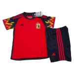 Belgium Home Jersey Kit 2022 Kids(Jersey+Shorts) - goaljerseys