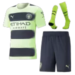 Manchester City Third Away Jersey Kit 2022/23 Kids(Jersey+Shorts+Socks) - goaljerseys