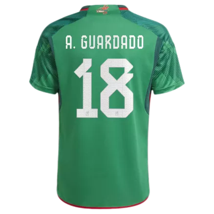 Mexico A.GUARDADO #18 Home Jersey 2022 - gojerseys