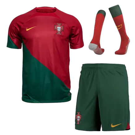 Portugal Home Jersey Kit 2022 (Jersey+Shorts+Socks) - goaljerseys