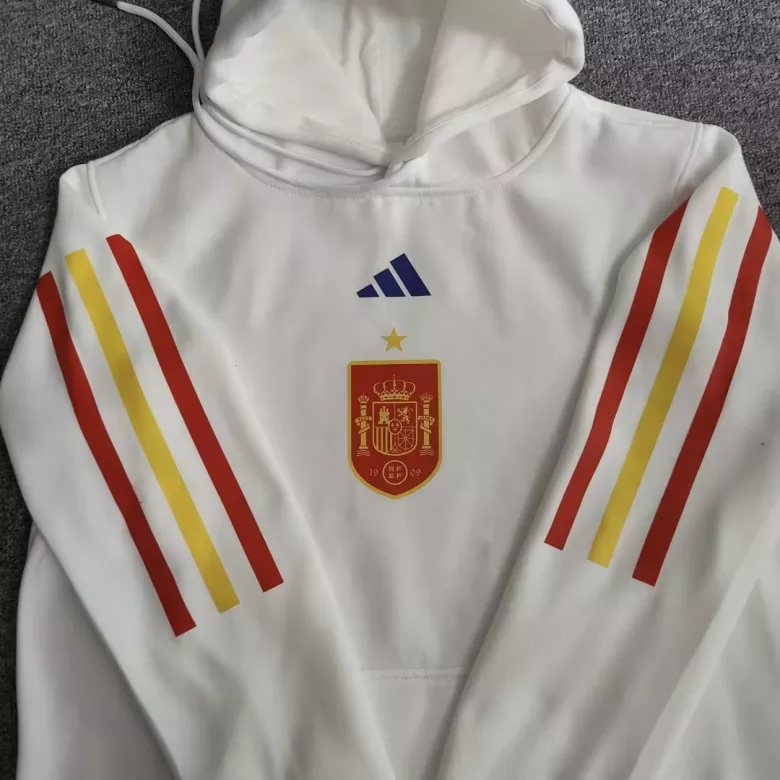 Spain Sweater Hoodie 2022/23 - White - gojersey