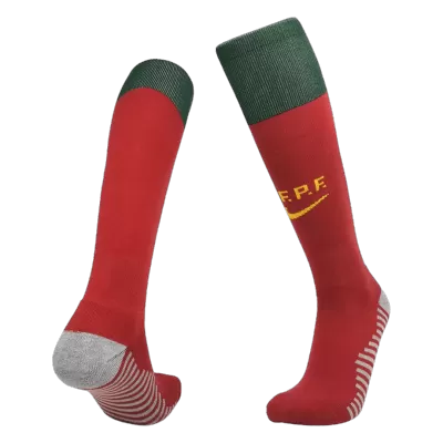 Portugal Home Soccer Socks 2022 - Kid - gojersey