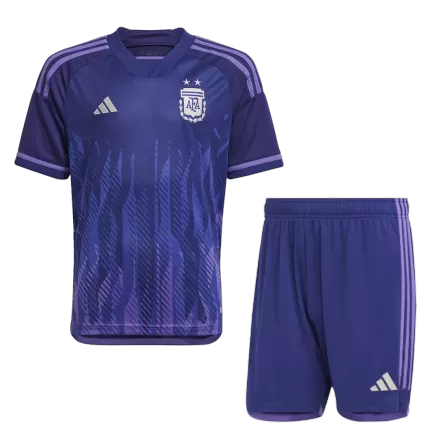 Argentina Away Jersey Kit 2022 (Jersey+Shorts) - gojerseys