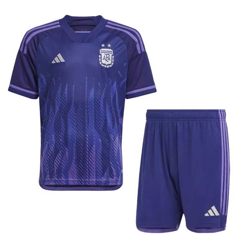 Argentina Away Jersey Kit 2022 (Jersey+Shorts) - gojersey