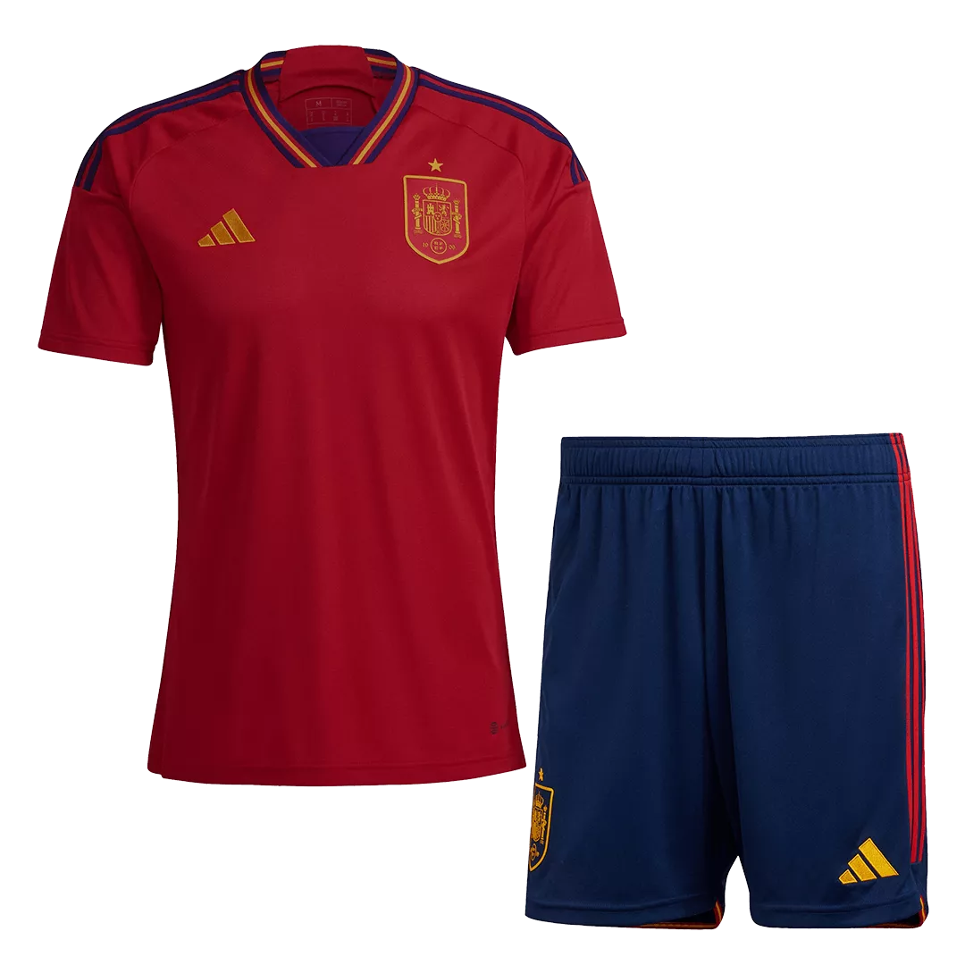 Spain Home Jersey Kit 2022 (Jersey+Shorts)